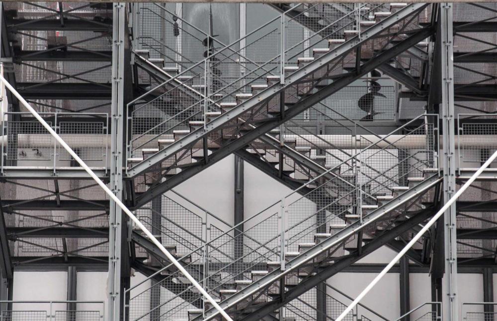 escaliers métalliques extérieurs